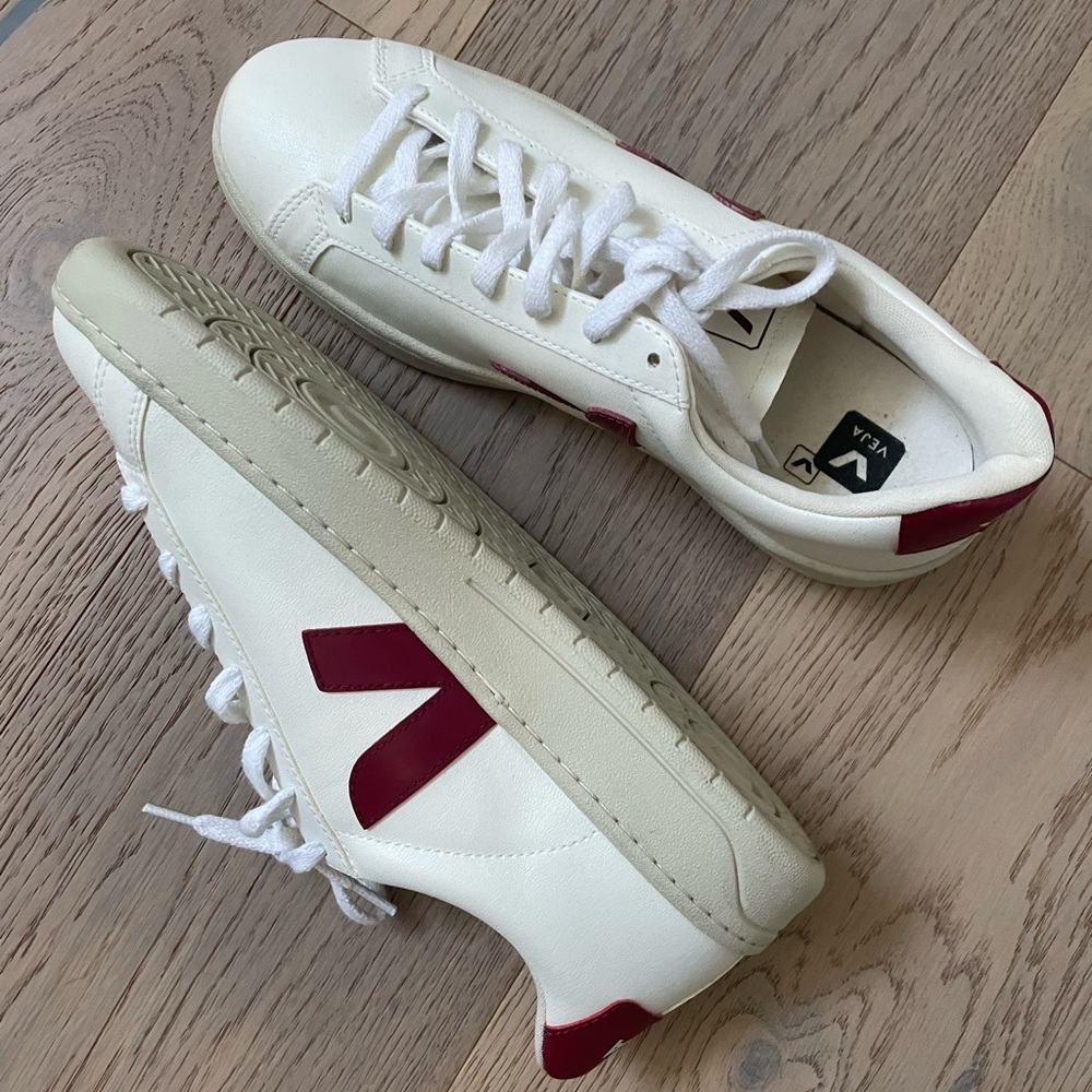 Veja White Leather Sneakers